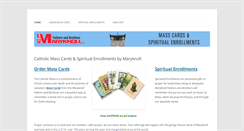 Desktop Screenshot of maryknollmasscards.org